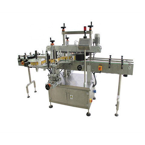 PLC-kontroll kõrge kvaliteediga automaatne ülemise ja ümmarguse pudeli märgistamise masin / masinad 