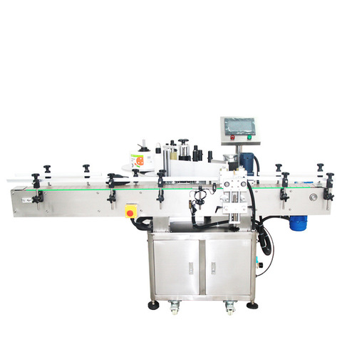 Hiina tehase antibakteriaalne desinfitseeriv käte desinfitseerimisgeel automaatne kahepoolne isekleepuva kleebise pudeli märgistamise masin 