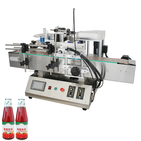 Kvaliteetne lauaplaadi ümbris etikettide aplikaatori värviga saab ümber pudeli sildistamise masina 