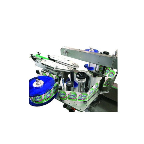 Automaatne kiire eesmine ja tagumine kahepoolne külg / lame ruudukujuline pudel / ümmargune pudel / kleebise sildistamise masin / täitekatte sildistamise tootmisliin 