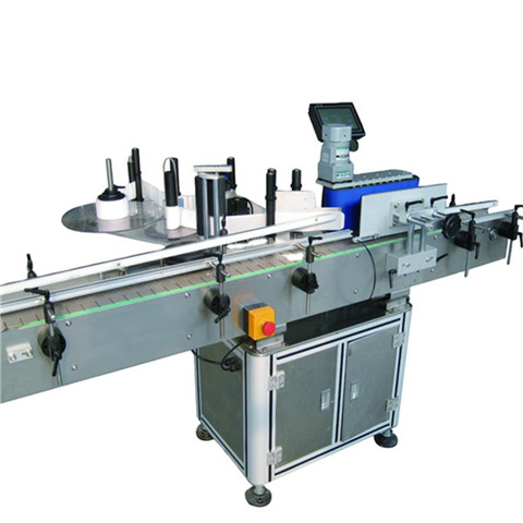 Automaatne ülemise sildistamise masin korgiampulli lameda / kleepuva lameda pinnaga etikettide paigaldamise masinaga 