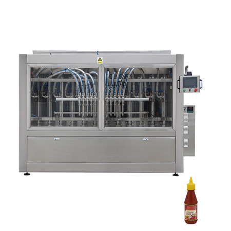 Täisautomaatne tomatipasta kuuma kastme meepurgi ketšupitäitmismasin, koore- / maapähklivõi / õli / moos / vedelate pudelite täitmise korgistamismasin 